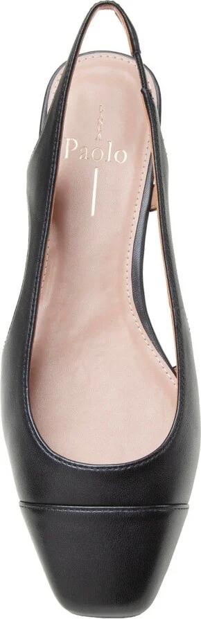 Linea Paolo Charley Cap Toe Chop Out Pumps - Dusty blue/black nappa - Image 3