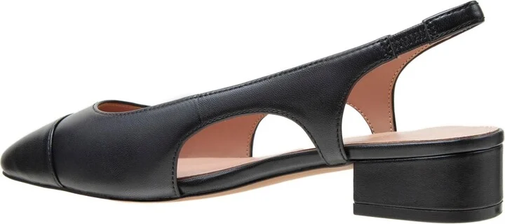 Linea Paolo Charley Cap Toe Chop Out Pumps - Dusty blue/black nappa - Image 6