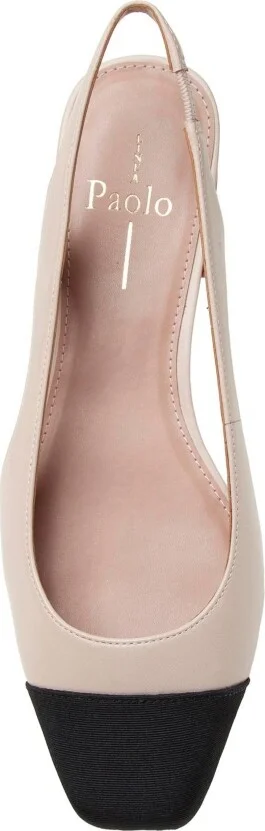 Linea Paolo Charley Cap Toe Chop Out Pumps - Dusty blue/black nappa - Image 8