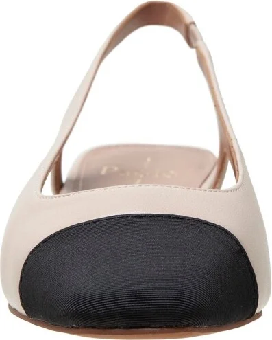 Linea Paolo Charley Cap Toe Chop Out Pumps - Dusty blue/black nappa - Image 9