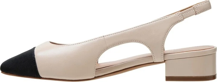Linea Paolo Charley Cap Toe Chop Out Pumps - Dusty blue/black nappa - Image 10