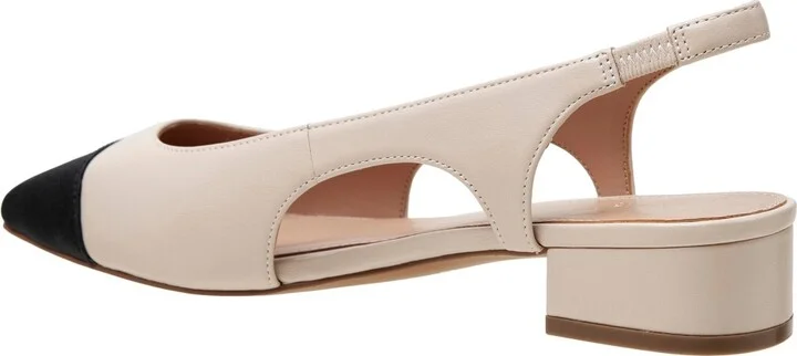 Linea Paolo Charley Cap Toe Chop Out Pumps - Dusty blue/black nappa - Image 11
