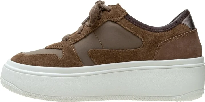 Linea Paolo Gains Lace-Up Leather Platform Sneakers - Image 2