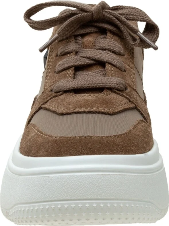 Linea Paolo Gains Lace-Up Leather Platform Sneakers - Image 3