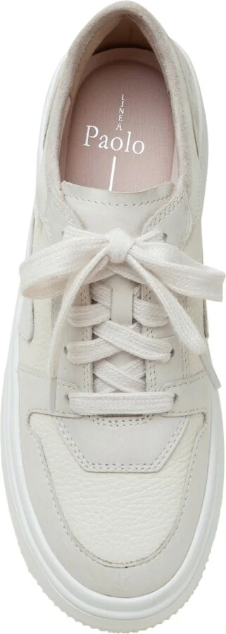 Linea Paolo Gains Lace-Up Leather Platform Sneakers - Image 10