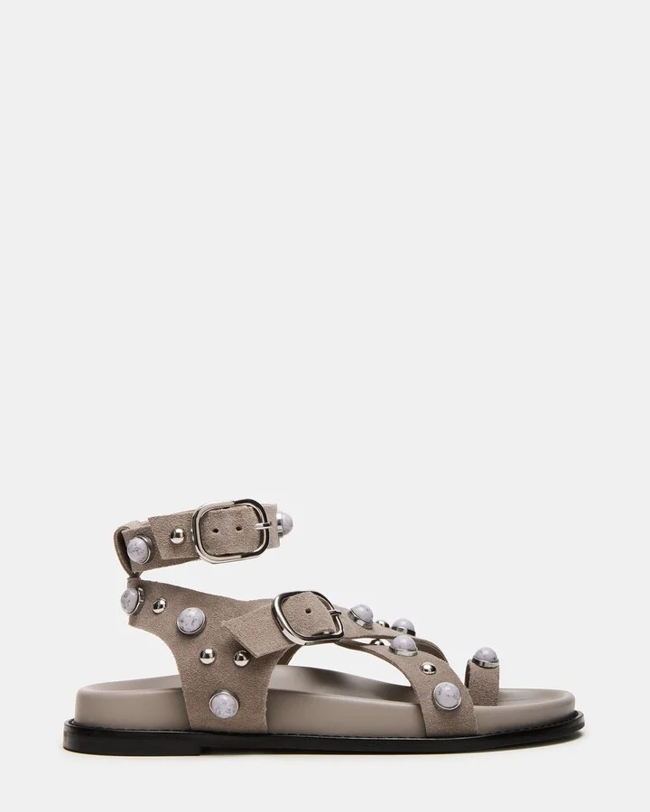 Linear Grey Suede