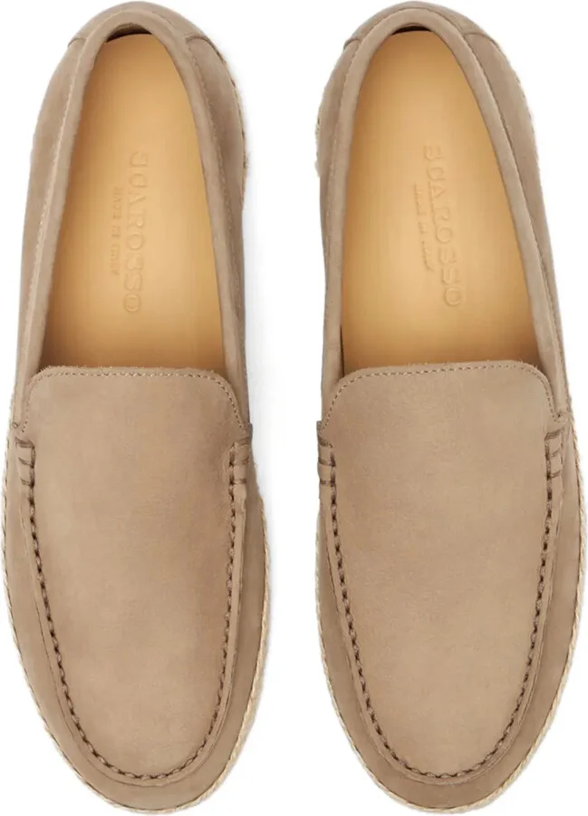 Lino almond-toe leather espadrilles - Image 3
