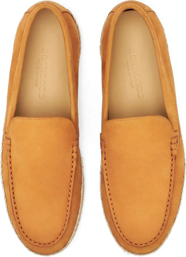 Lino almond-toe leather espadrilles - Image 3