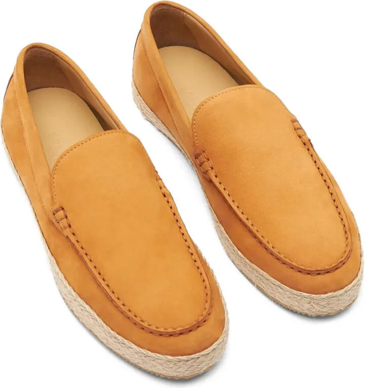 Lino almond-toe leather espadrilles - Image 4
