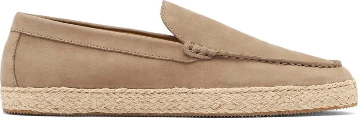 Lino almond-toe leather espadrilles