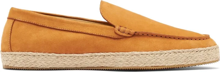 Lino almond-toe leather espadrilles