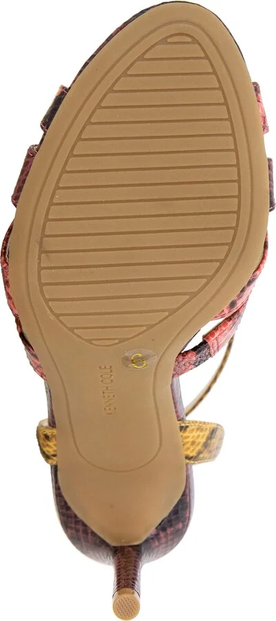 Liona Embossed T-Strap Sandal - Image 6