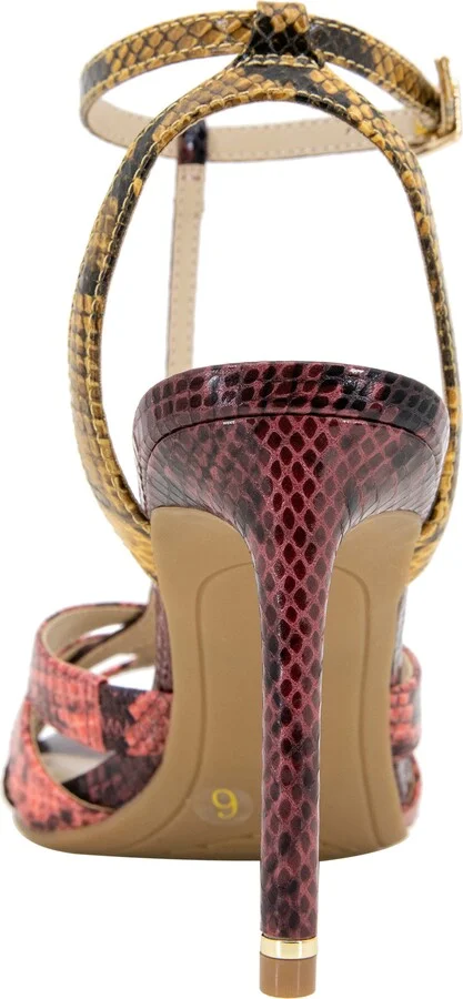 Liona Embossed T-Strap Sandal - Image 7
