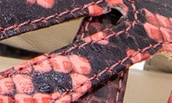 Liona Embossed T-Strap Sandal - Image 9