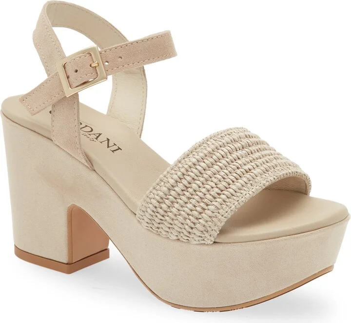 Liona Raffia Platform Sandal