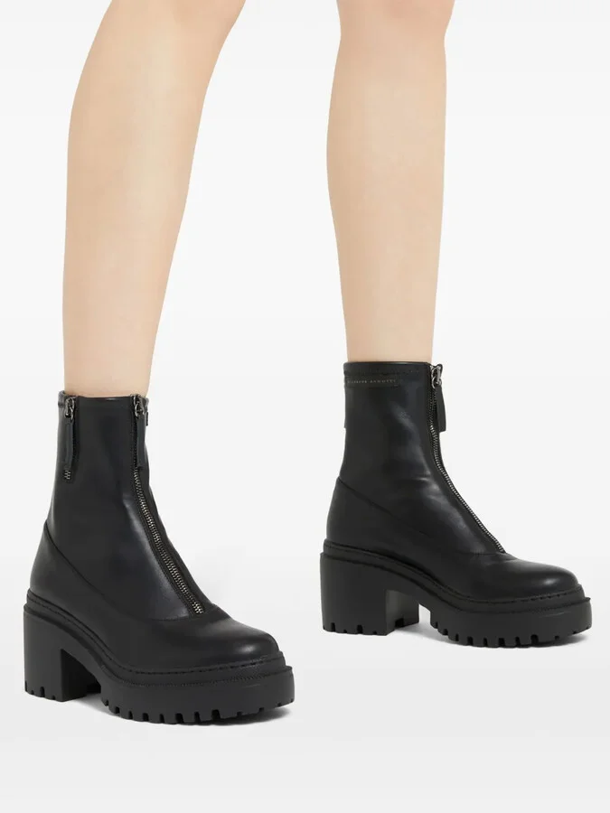Lionora zip-fastening leather ankle boots - Image 5