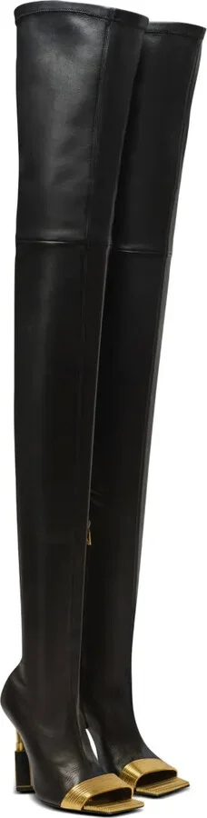 Lipstick thigh-length leather boots - Image 2