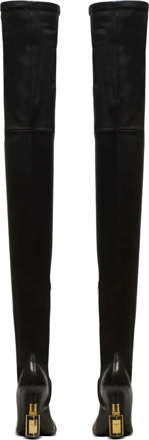 Lipstick thigh-length leather boots - Image 3