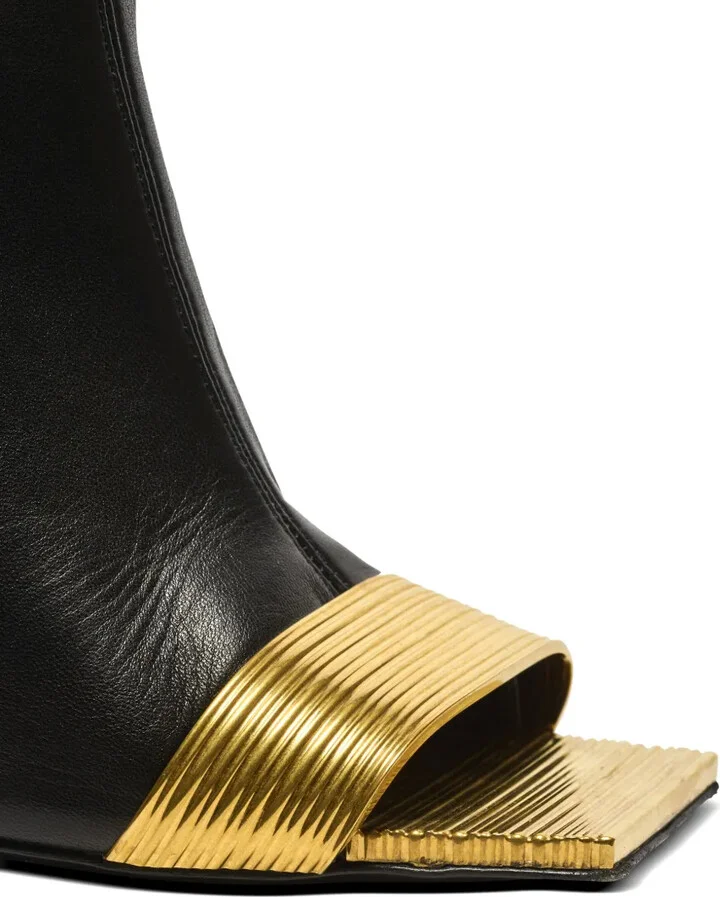 Lipstick thigh-length leather boots - Image 5