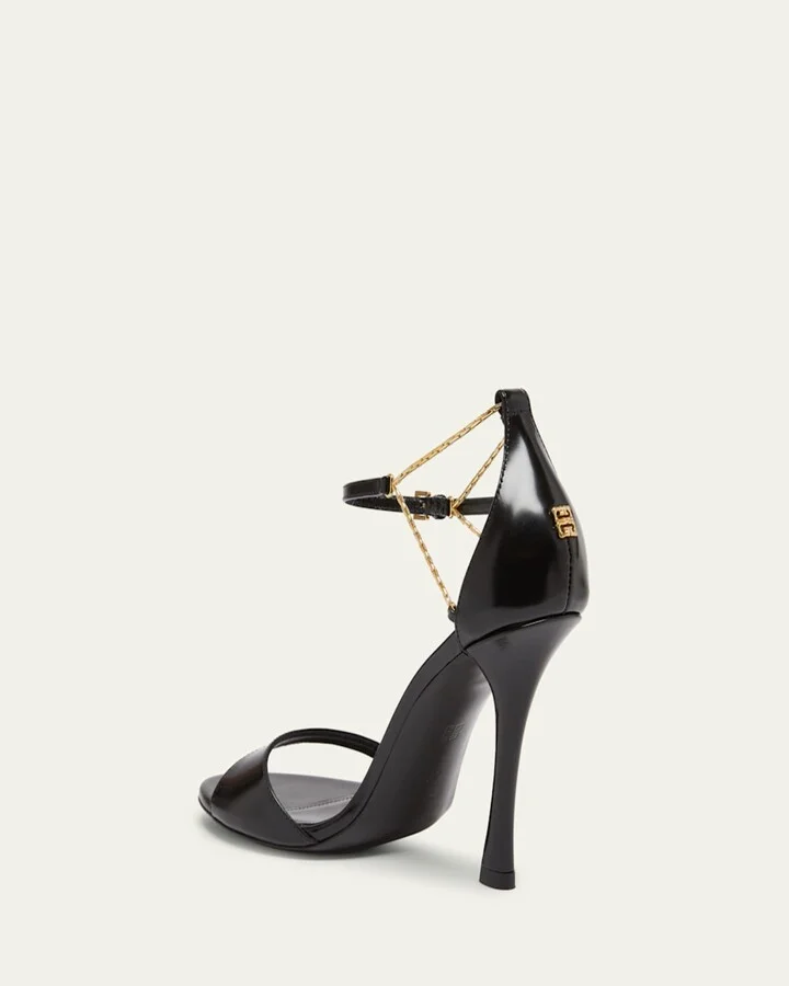 Liquid 4G Leather Ankle-Strap Sandals - Image 4