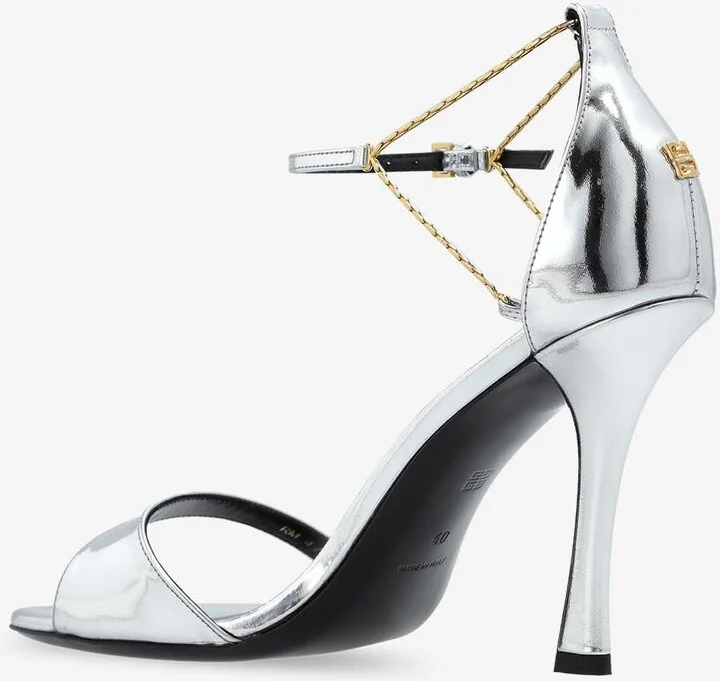 Liquid 95 Metallic Leather Sandals - Image 2