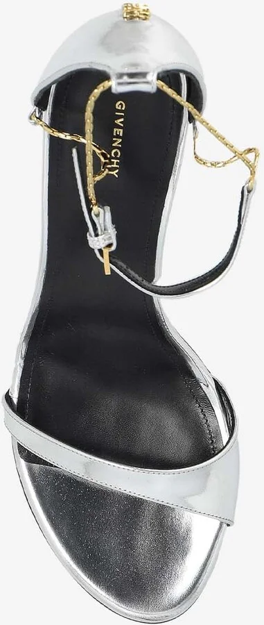Liquid 95 Metallic Leather Sandals - Image 3
