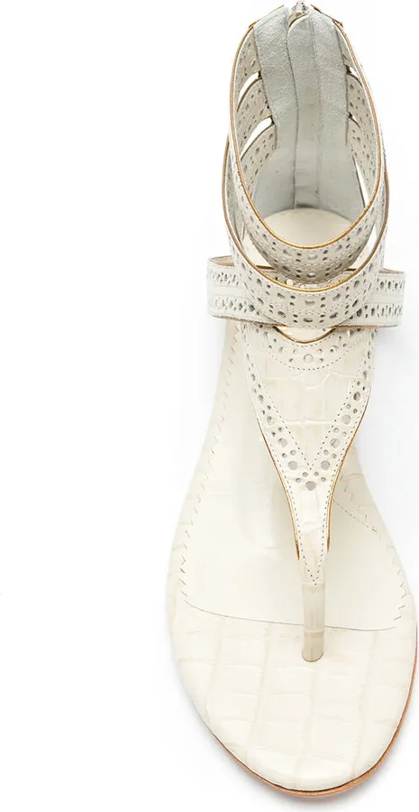 Lis leather flat sandals - Image 4