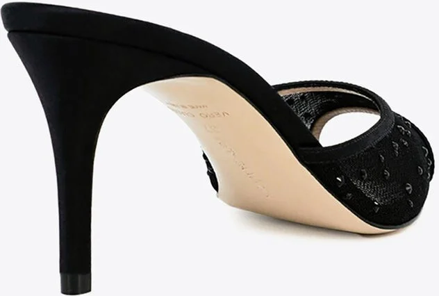 Lisa 75 Mesh Glitz Mules - Image 2