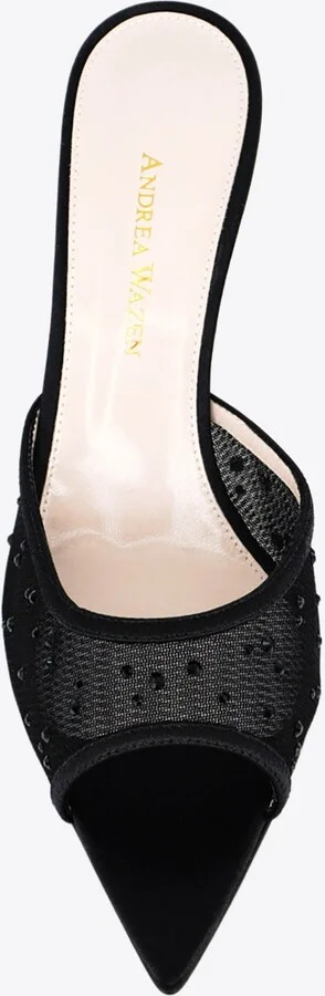 Lisa 75 Mesh Glitz Mules - Image 3