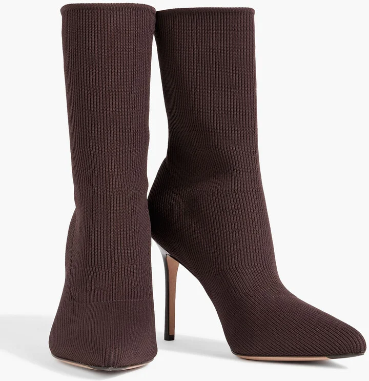 Lisa stretch-knit sock boots - Image 2