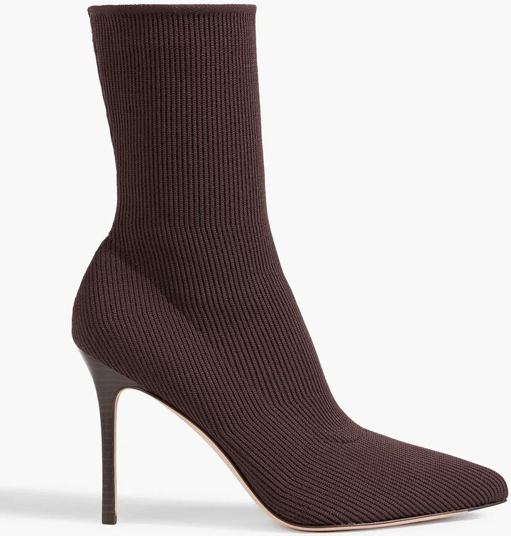 Lisa stretch-knit sock boots