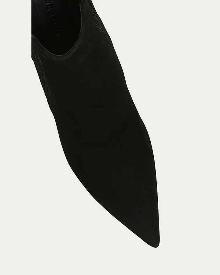 Lisa Suede Stiletto Ankle Booties - Image 6