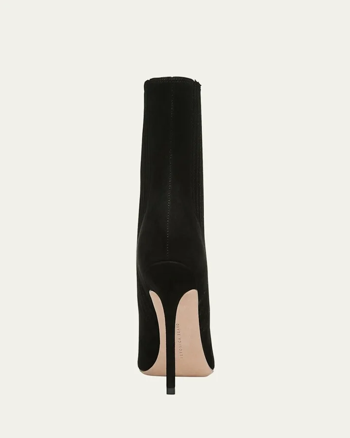 Lisa Suede Stiletto Ankle Booties - Image 7