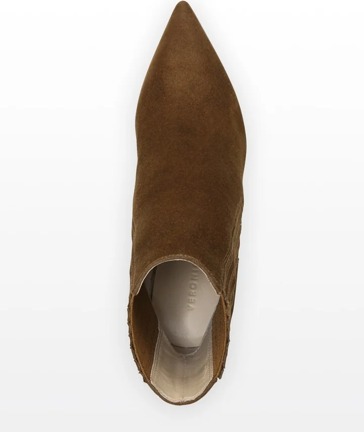 Lisa Suede Stiletto Ankle Booties - Image 5