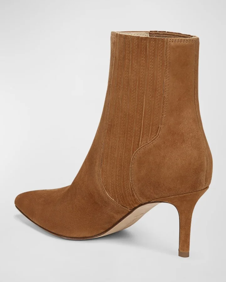 Lisa Suede Stiletto Chelsea Booties - Image 2