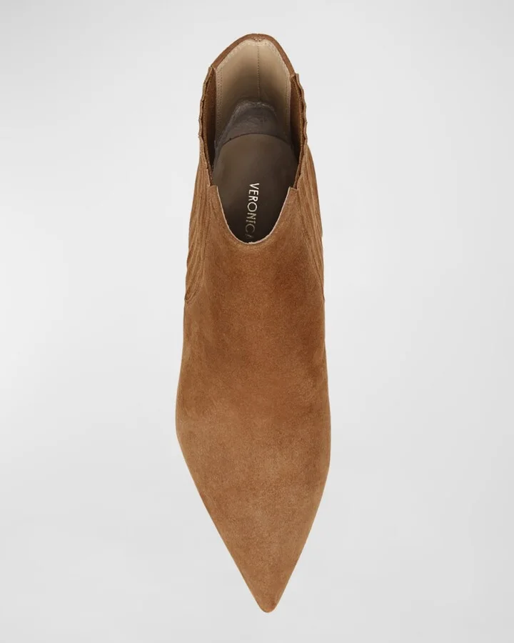 Lisa Suede Stiletto Chelsea Booties - Image 4