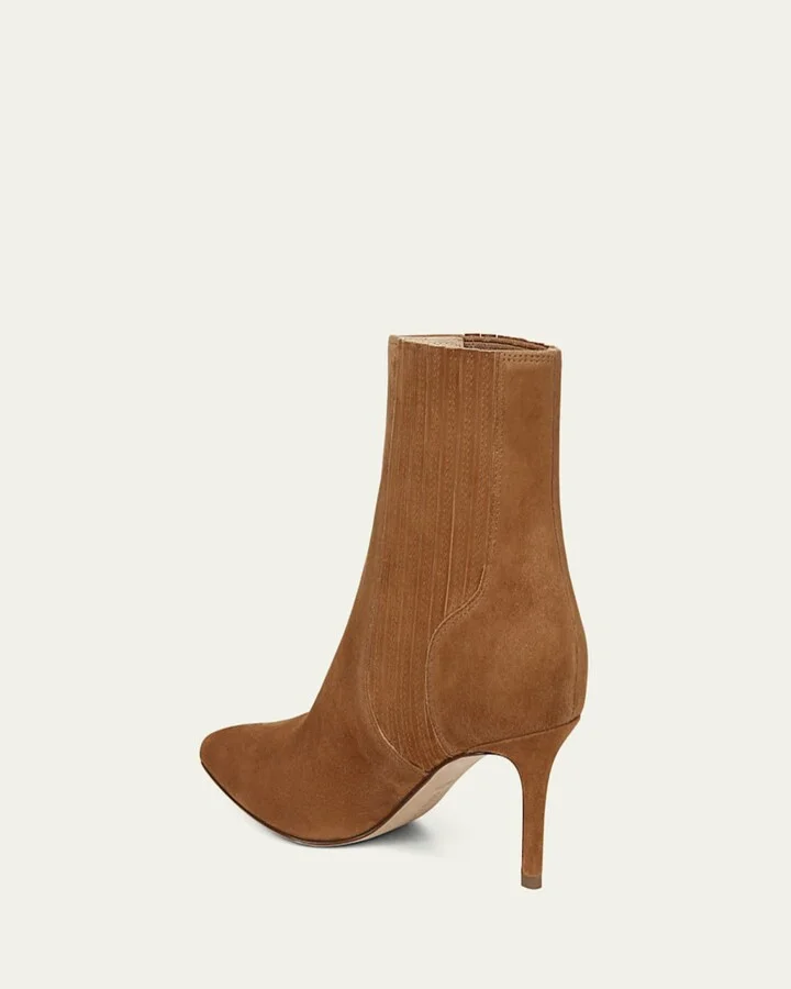 Lisa Suede Stiletto Chelsea Booties - Image 2