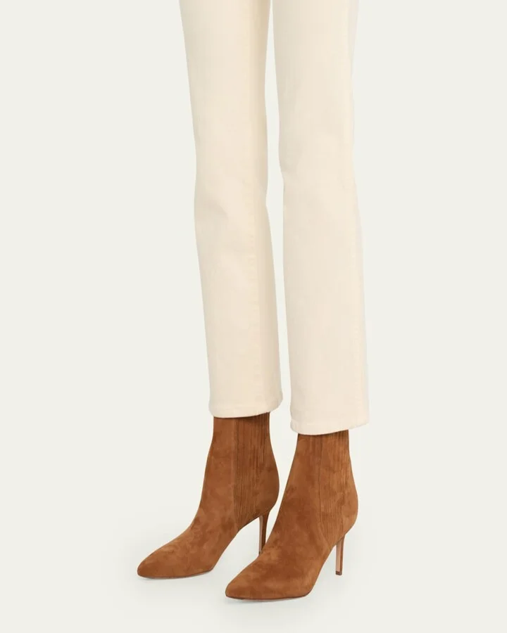 Lisa Suede Stiletto Chelsea Booties - Image 4