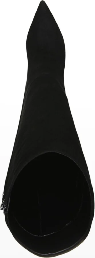 Lisa Suede Stiletto Wide-Calf Knee Boots - Image 7