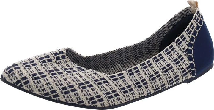 Lissy Womens Knit Pattern Ballet Flats