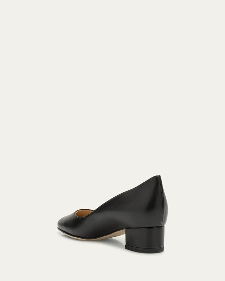 Lista Leather Block-Heel Pumps - Image 4