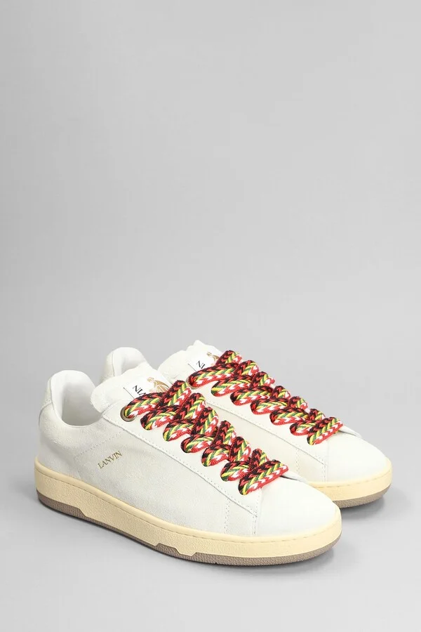 Lite Curb Low Sneakers In White Leather - Image 2
