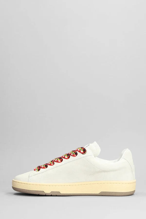 Lite Curb Low Sneakers In White Leather - Image 3