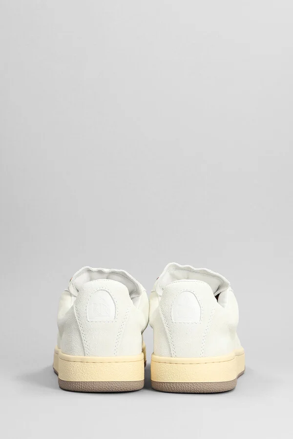Lite Curb Low Sneakers In White Leather - Image 4