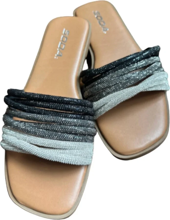 Little Bit Of Spice Slides Sandal In Black