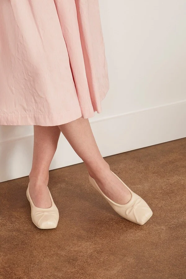 Little Bow Ballet Flat in Limestone - Image 2