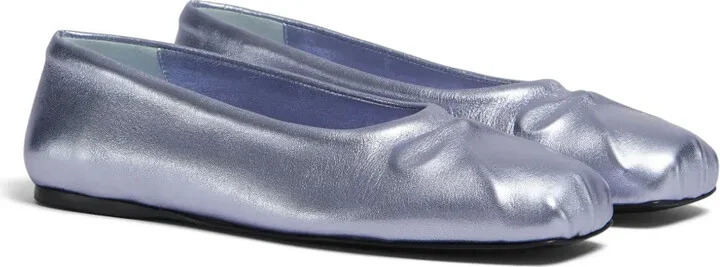 Little Bow metallic ballerina shoes - Image 2