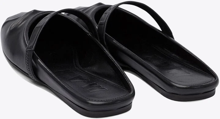 Little Bow Nappa Leather Flat Mules - Image 3