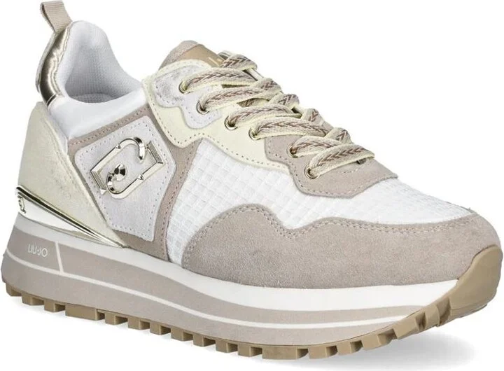 Liu Jo Beige Platform 'Maxi Wonder' Sneakers - Image 2