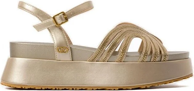 Liu Jo Chain Detailed Platform Sandals